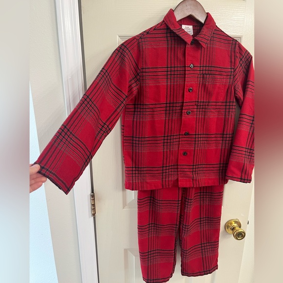 Blake Shelton Lands End Red Plaid Flannel Boys Size 8 - Picture 8 of 8